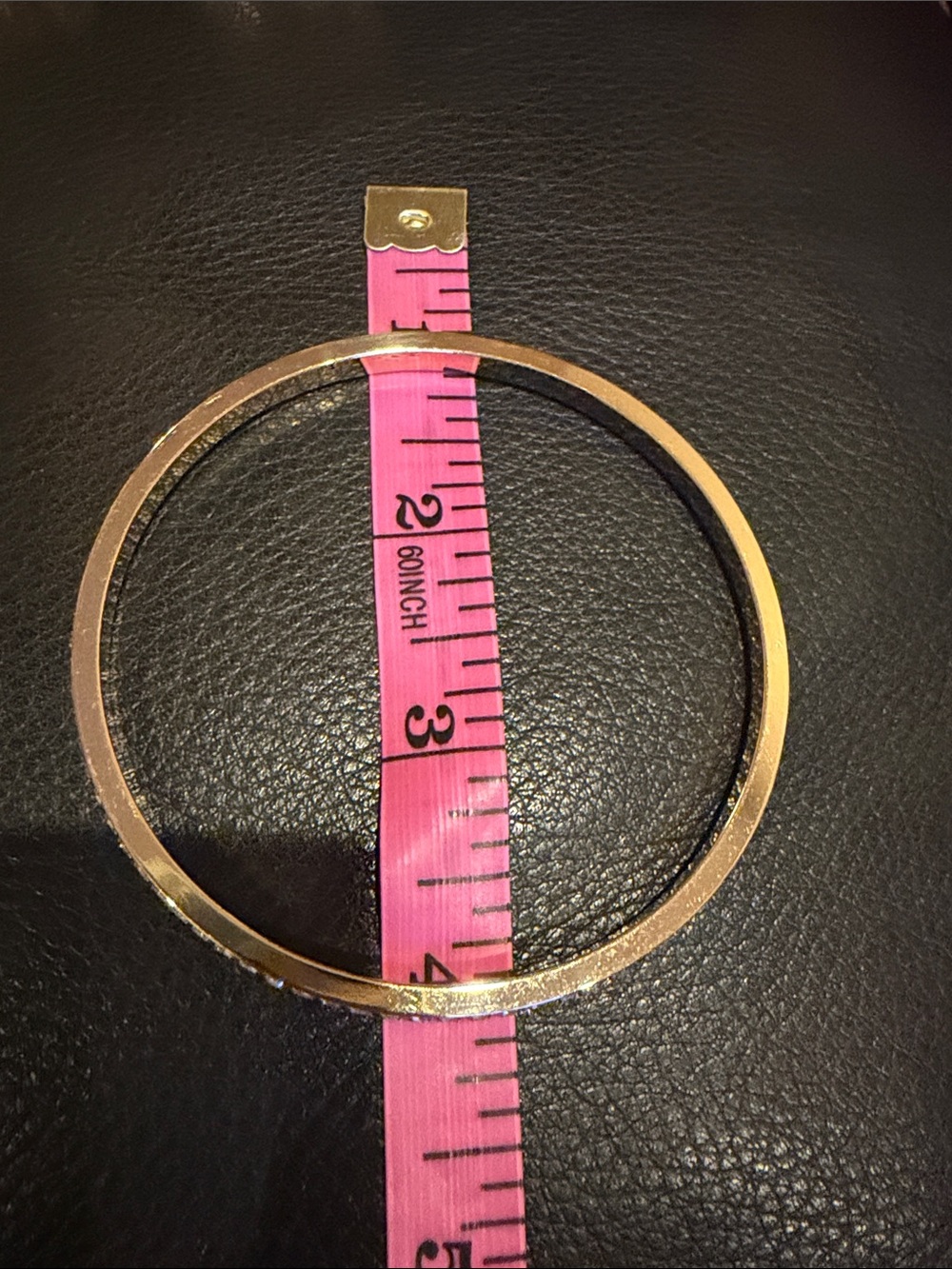 GORGEOUS Gold Plated CZ Bangle Bracelet ๐๐๐๐๐๐๐ - Picture 8 of 9